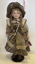 Porzellanpuppe blond adélie - porzellanpuppe,