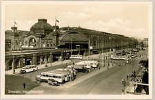 Ansichtskarte Dresden Bus- Bahnhof Hauptbahnhof Wiener Platz Verkehr