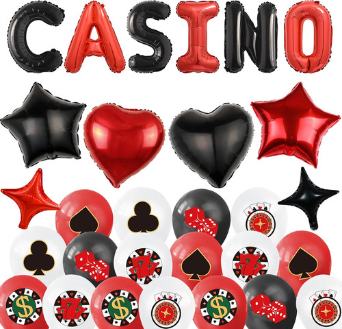 Casino poker party ballons - casino,