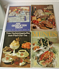 4 DDR REZEPT-HEFTE Kochen Küche Essen Verlag für die Frau Kochrezepte A4 Format
