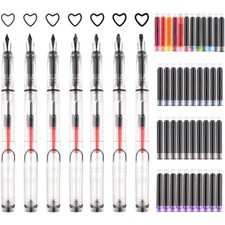 Kalligraphie Füller Set für Anfänger mit 7 Füllfederhaltern, 42 Tintenpatrone...
