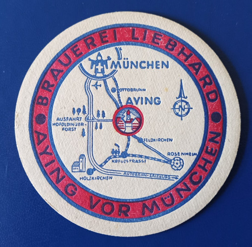 Bierdeckel brauerei liebhard - bierdeckel,