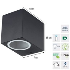 Grafner Wandlampe Außenlampe Wandleuchte Gartenleuchte LED Lampen Außenleuchte