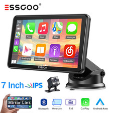 ESSGOO 7" Tragbares Autoradio Rearview Apple CarPlay Android Touch Navi WIFI BT
