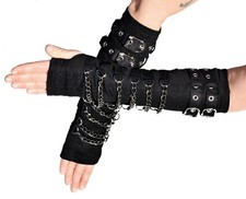 Gothic Armstulpen Mit Dunklen