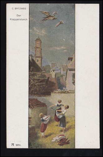 Künstler carl spitzweg - künstler-ak,