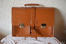 DDR Ledertasche Arbeitstasche Aktentasche DDR GDR Braun Vintage Kult 70er " Top"