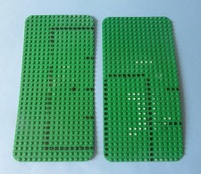 2X Lego Bauplatte grün