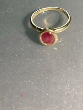SOGNI D`ORO RING FACETTENREICH PINK TURMALIN 585 14 KARAT MASSIV GELB GOLD