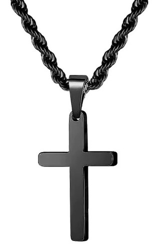 Schlichte elegante kreuzkette - elegante,