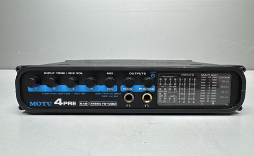 Motu 4pre 6x8 hybrid usb2 - 4pre,