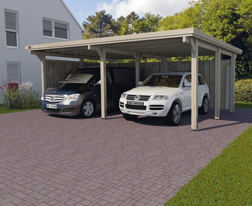 Weka flachdach doppelcarport - weka, flachdach-doppelcarport