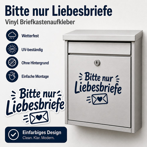 Briefkasten aufkleber bitte - briefkasten,