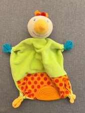 Topolino Huhn Hahn Vogel bunt Schmusetuch Schnuffeltuch  Kuscheltuch Ernstings