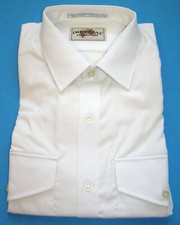 Piloten Hemd "Imperial" langarm Farbe weiß