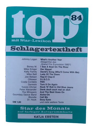 Top schlagertextheft 84 - schlagertextheft,