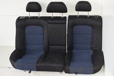 Seat Leon Toledo 1M Rücksitzbank Sitz hinten schwarz Blau Stoff Sport 1M0885376R