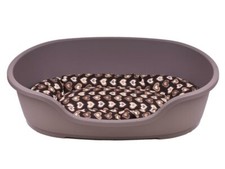 Hundebett Hundekorb taupe +