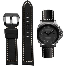 Uhrenarmband,  Ersatzarmband, Vintage, für Panerai, 20mm 22mm 24mm 26mm, Schwarz