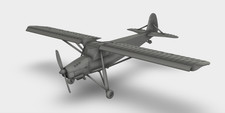 Fieseler Fi 156 Storch STOL-Flugzeug WW2 Bausatz 3D Druck 1:100 - 1:35
