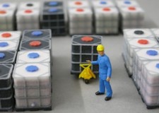 IBC H0 1:87 Schrax Regentonne Wasserfass Beladegut Plastecontainer Gitterkäfig