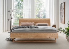 Doppelbett Bett 180x200cm Massivholz Eiche Wildeiche geölt Holzkopfteil NEU !!!