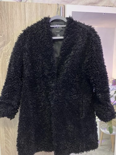 Zara damen teddymantel - zara,