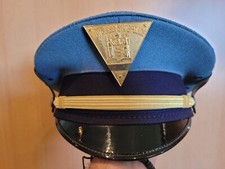 NEW JERSEY STATE POLICE LIEUTENANT VISOR CAP - SIZE 57-58 - REPRO HAT BADGE