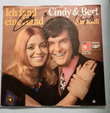 Cindy & Bert - Ich fand eine Hand / Karussell - mit Autogramm auf Cover
