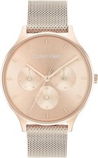 Calvin Klein 25200102 Damen Uhr Analog Chronograph 3ATM Edelstahl Rosegold