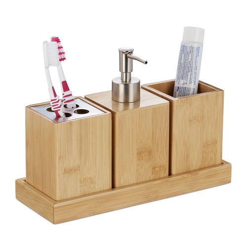 Badaccessoires set bambus - badaccessoires,