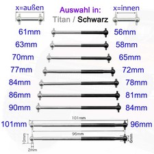 2x RC Antriebswelle Dogbone Antriebsknochen Achse 61 63 70 77 84 86 89,5 101 mm