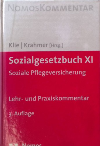 Sozialgesetzbuch soziale - sozialgesetzbuch, xi,