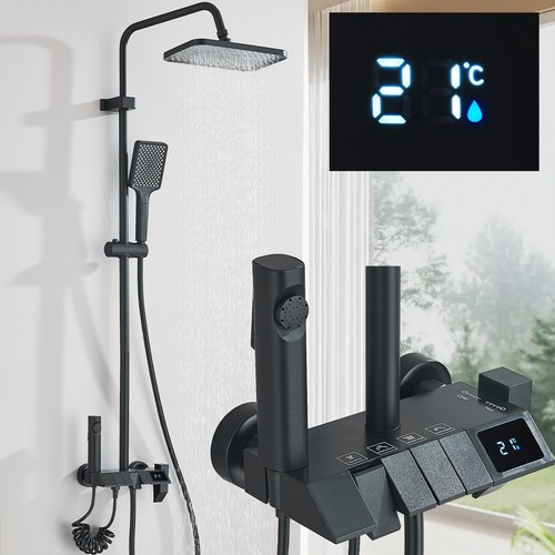Schwarz duschset duschsystem - duschset,