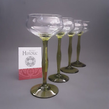 Vier antike / alte Jugendstil Weingläser um 1900 - Typ Glasform Peter Behrens