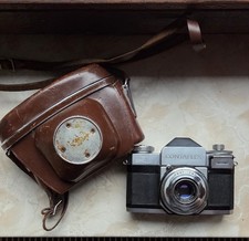 Zeiss Ikon Contaflex 35mm SLR, Tessar 2.8/45, Synchro Compur Body