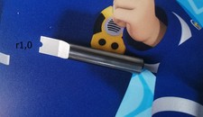 1 VHM Drehstahl R1,0 Drehmeißel Ø6 Drehling turning tool cutting carbide fräsen