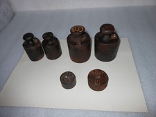 Gewichte für alte Waagen   Set: 2x1 kg u 2x0,5 kg u 1x200 gr u 1x100gr