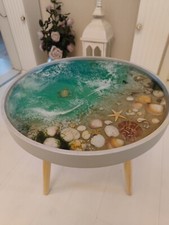 ? Exklusive Handarbeit Beistelltisch Couchtisch Epoxidharz Resin Handmade Tisch