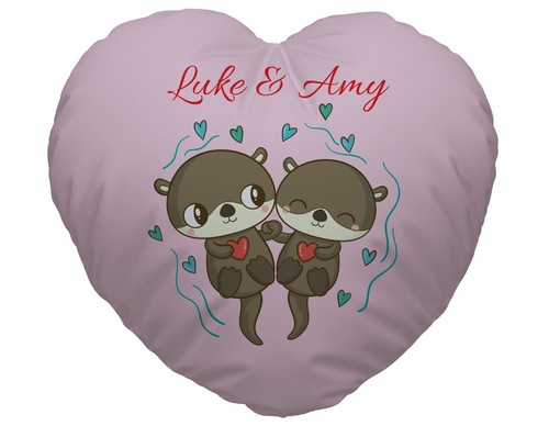 Personalisiert pink love otter - personalisiert,