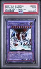 Yugioh Cyber End-Drache Ultimate Rare 1. Auflage CRV-DE036 PSA 9 Mint