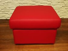 Rot Echt Leder Hocker