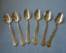 6 schöne Mokkalöffel, 800er