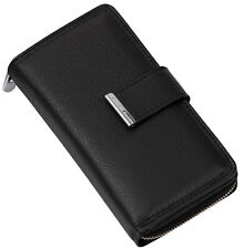 Jennifer Jones RFID  Geldbörse Portemonnaie Geldbeutel Damenbörse Leder Schwarz