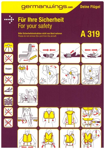 Safety card germanwings - /,