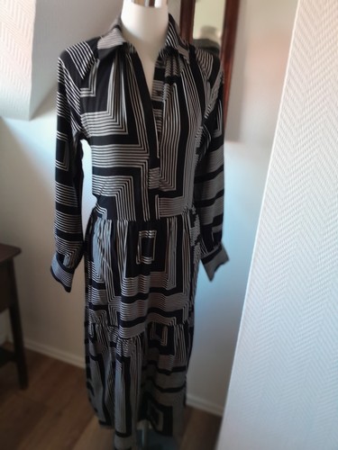 Maxikleid lang creme - m,
