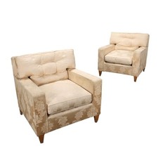 Vintage Sessel Stoff Schaum