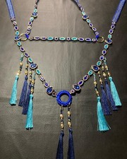 Araber Showhalfter-Set,vorführ Halfter,Pferdeschmuck,blau, Strass, Pferd