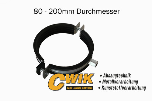 Rohrhalterung mit gummieinlage - mit,