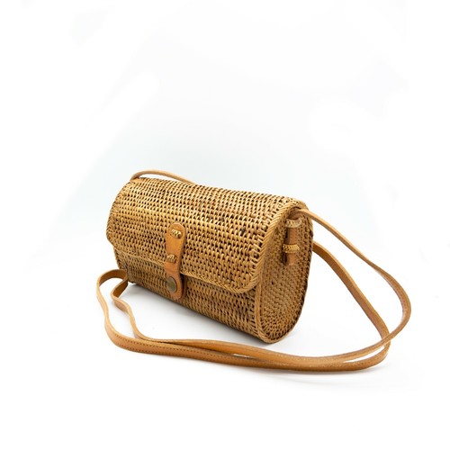 Rattan umhängetasche - rattan,